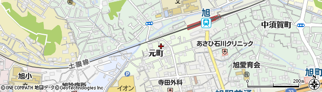 高知県高知市元町58周辺の地図
