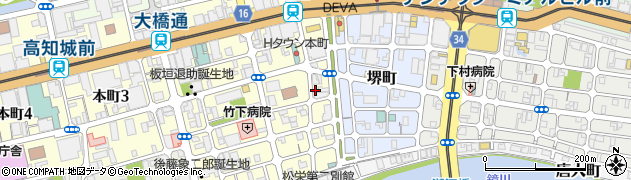 高知屋クリーニング周辺の地図