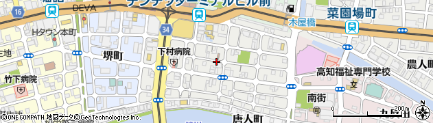 高知県高知市南はりまや町周辺の地図