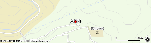 高知県安芸市入河内周辺の地図
