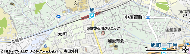 高知県高知市旭駅前町44周辺の地図