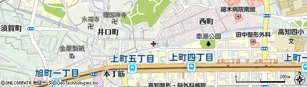 高知県高知市井口町2周辺の地図