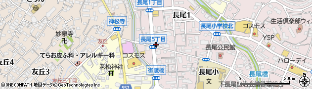 エディオン長尾店周辺の地図