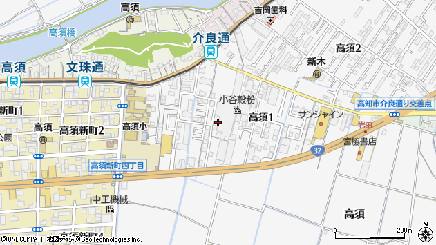 〒781-8104 高知県高知市高須（丁目）の地図