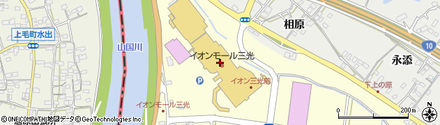 ジーユーイオンモール三光店周辺の地図