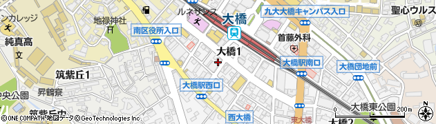ａｕショップ大橋駅西周辺の地図