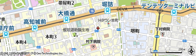 ミニッツパーク２４ｈ本町第４駐車場周辺の地図