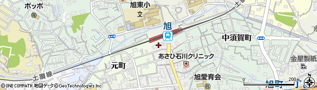 高知県高知市旭駅前町54周辺の地図