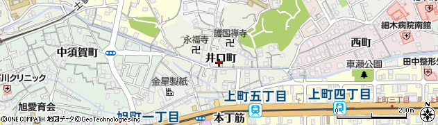 高知県高知市井口町127周辺の地図