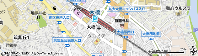 福岡介護福祉学校　大橋校周辺の地図