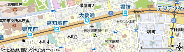 東海東京証券株式会社　高知支店周辺の地図