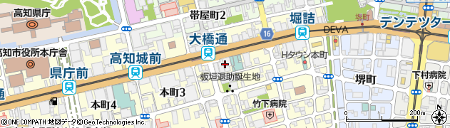 株式会社あなぶきハウジングサービス　分譲管理四国事業部高知支店周辺の地図