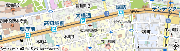 戸田建設株式会社　高知営業所周辺の地図