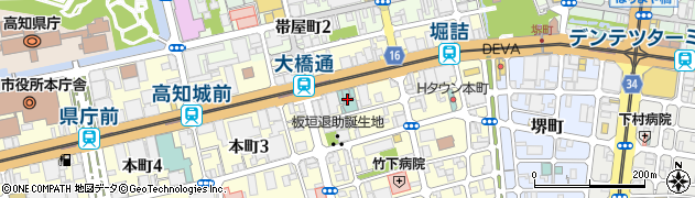 高知サンライズホテル周辺の地図