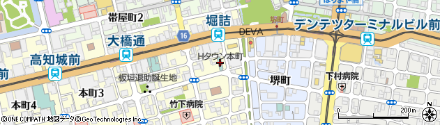 ホテルタウン本町周辺の地図