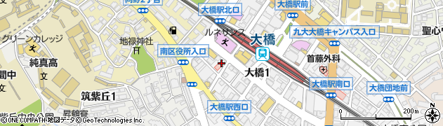 筑紫修学館大橋本校周辺の地図