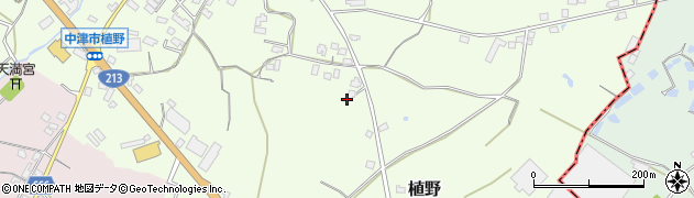 大分県中津市植野638周辺の地図