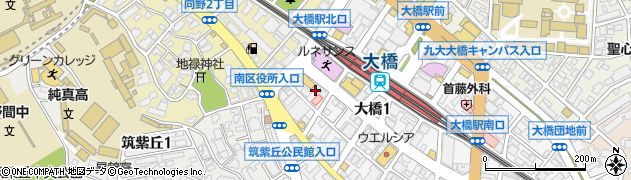 快活ｃｌｕｂ　福岡大橋駅西口店周辺の地図