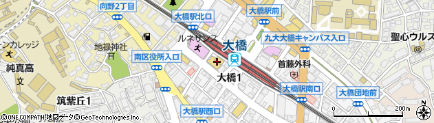グリーンリッチホテル西鉄大橋駅前周辺の地図