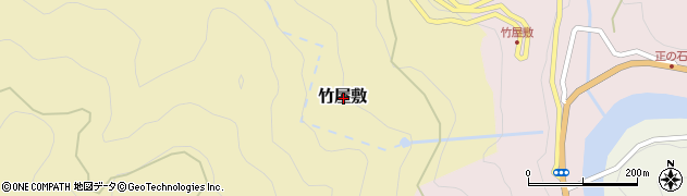 高知県吾川郡仁淀川町竹屋敷周辺の地図