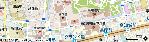 高知家庭裁判所周辺の地図