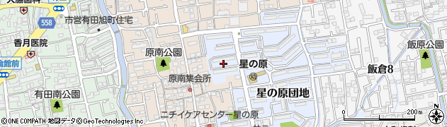 福岡県福岡市早良区星の原団地70周辺の地図