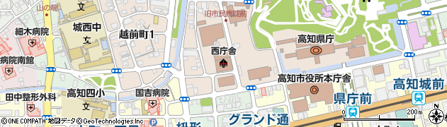 高知県庁　水産振興部・水産業振興課加工・輸出振興担当周辺の地図