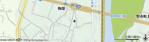 高知県南国市物部654周辺の地図