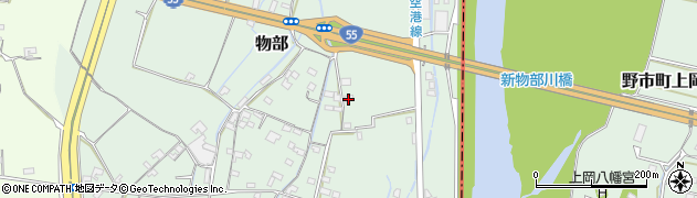 高知県南国市物部646周辺の地図