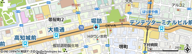 堀詰駅周辺の地図