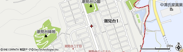 高知県高知市潮見台周辺の地図