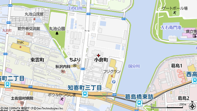 〒781-0801 高知県高知市小倉町の地図