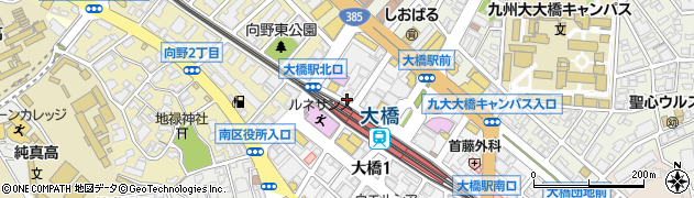 カラオケＢａｎＢａｎ　大橋東口店周辺の地図