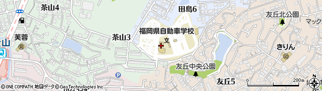 福岡県自動車学校周辺の地図