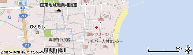 大分県国東市国東町鶴川606-1周辺の地図