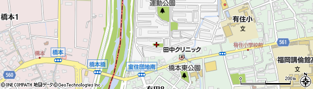 福岡県福岡市早良区室住団地62周辺の地図