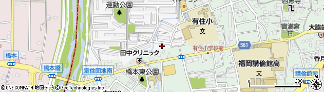 福岡県福岡市早良区室住団地66周辺の地図
