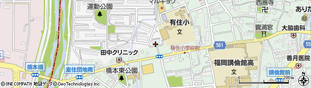 福岡県福岡市早良区室住団地78周辺の地図