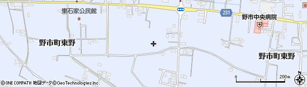 高知県香南市野市町東野周辺の地図