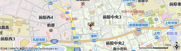 長田ふとん店周辺の地図