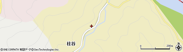 高知県日高村（高岡郡）柱谷周辺の地図
