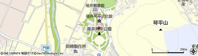 嘉麻市立織田廣喜美術館周辺の地図