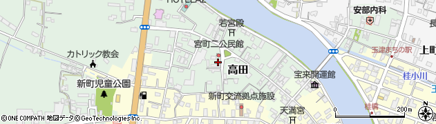 城下町周辺の地図