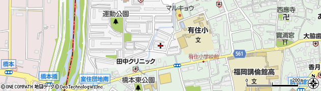 福岡県福岡市早良区室住団地80周辺の地図