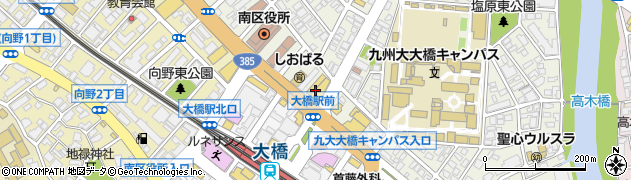 九州三菱大橋店周辺の地図