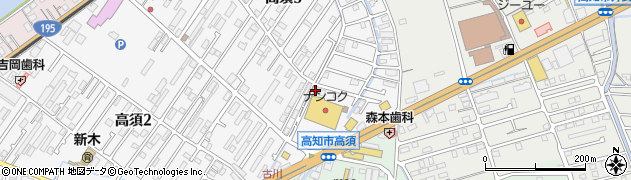 ふたごやクリーニング高須本店周辺の地図