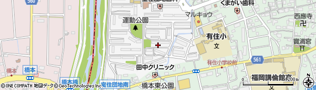 福岡県福岡市早良区室住団地70周辺の地図
