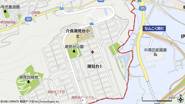 〒781-5108 高知県高知市潮見台の地図