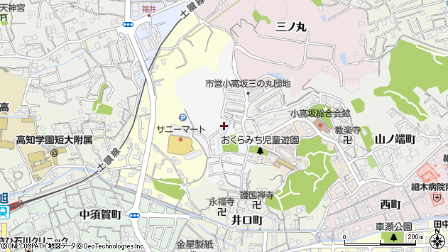 〒780-0922 高知県高知市平和町の地図