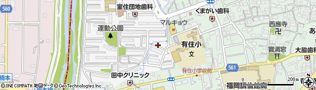 福岡県福岡市早良区室住団地76周辺の地図